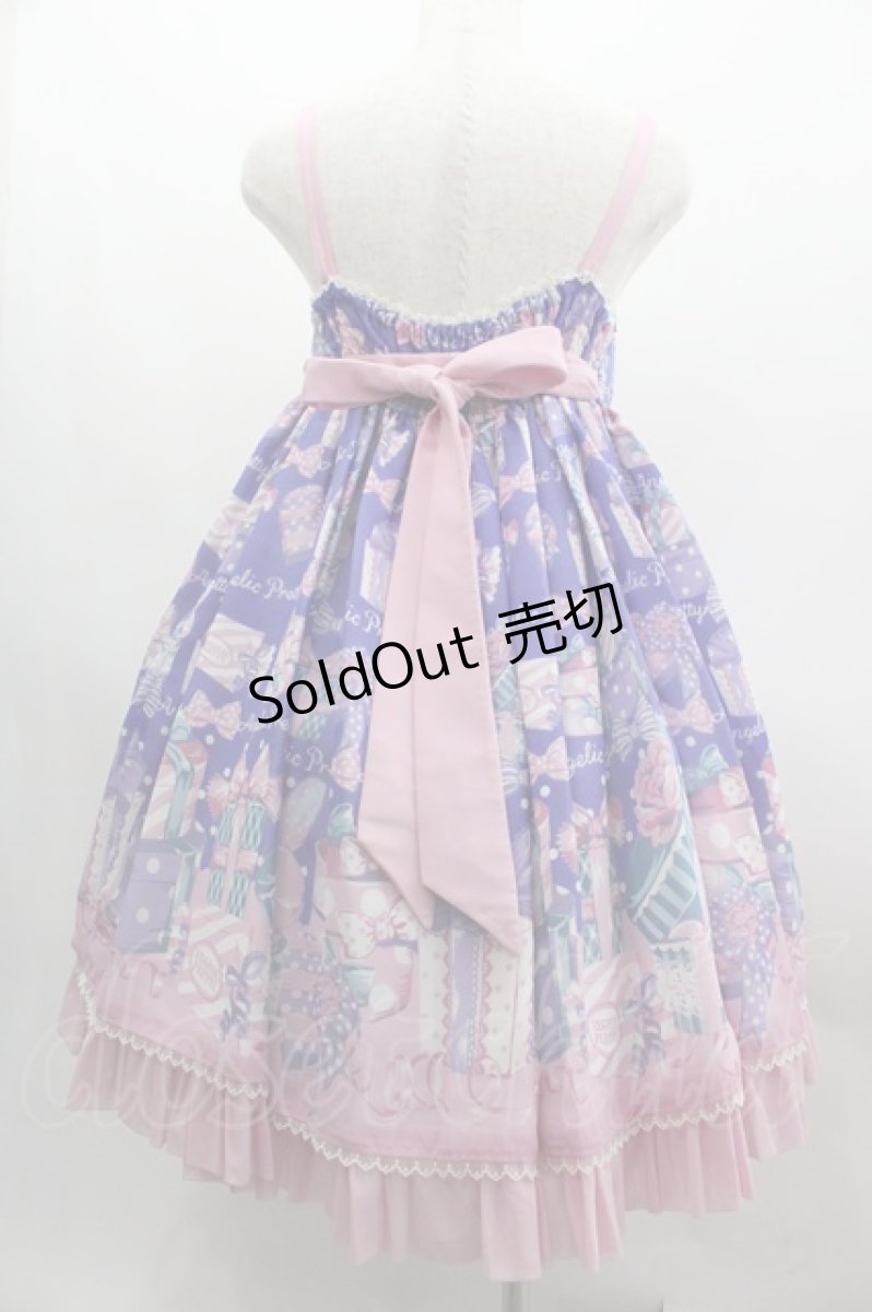 画像2: Angelic Pretty / ラッピングハートジャンパースカート  ラベンダー I-25-03-23-055-AP-OP-HD-ZI (2)