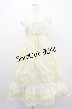 画像1: BABY,THE STARS SHINE BRIGHT / ベビードールジャンパースカート&プリンセスドロップヘッドドレス  ひよこ I-25-03-23-063-BA-OP-HD-OS