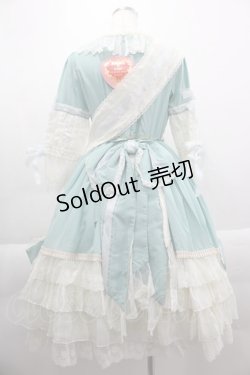 画像2: BABY,THE STARS SHINE BRIGHT / La robe vert clairワンピース&エシャルプセット  グリーン I-25-03-23-065-BA-OP-HD-ZI