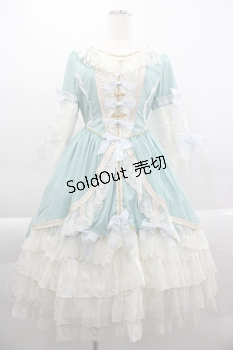 画像3: BABY,THE STARS SHINE BRIGHT / La robe vert clairワンピース&エシャルプセット  グリーン I-25-03-23-065-BA-OP-HD-ZI (3)