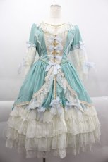 画像3: BABY,THE STARS SHINE BRIGHT / La robe vert clairワンピース&エシャルプセット  グリーン I-25-03-23-065-BA-OP-HD-ZI (3)