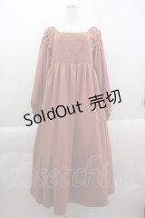 axes femme /シャーリングワンピース  ピンク I-25-03-23-072-AX-BL-HD-ZI