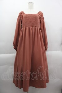 axes femme /シャーリングワンピース  ピンク I-25-03-23-072-AX-BL-HD-ZI