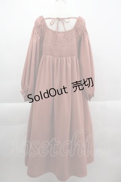 画像2: axes femme /シャーリングワンピース  ピンク I-25-03-23-072-AX-BL-HD-ZI