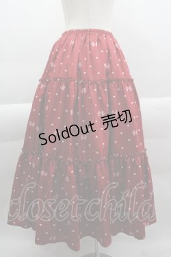 画像2: axes femme kawaii / ハートドット柄ティアードスカート M レッド I-25-03-23-079-AX-SK-HD-ZI