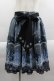 画像1: axes femme POETIQUE / 刺繍入り雪柄ミドルスカート  ネイビー I-25-03-23-086-AX-SK-HD-ZI (1)