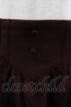 画像3: DearMyLoveRose / コルセット風サイドレースアップロングスカート 3L ボルドー I-25-03-23-088-EL-SK-HD-ZI