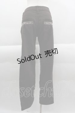 画像2: axes femme / 刺繍入りカラースキニーパンツ  ブラウン I-25-03-23-094-AX-PA-HD-ZI