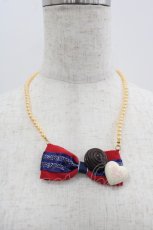 画像1: 【SALE】Shirley Temple / チョコリボンネックレス  赤Ｘチョコ I-25-03-23-099-ET-AC-HD-ZT437-F003 (1)