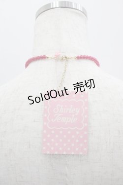 画像2: Shirley Temple / ストロベリーリボンネックレス  赤Ｘ濃ピンク I-25-03-23-102-ET-AC-HD-ZI