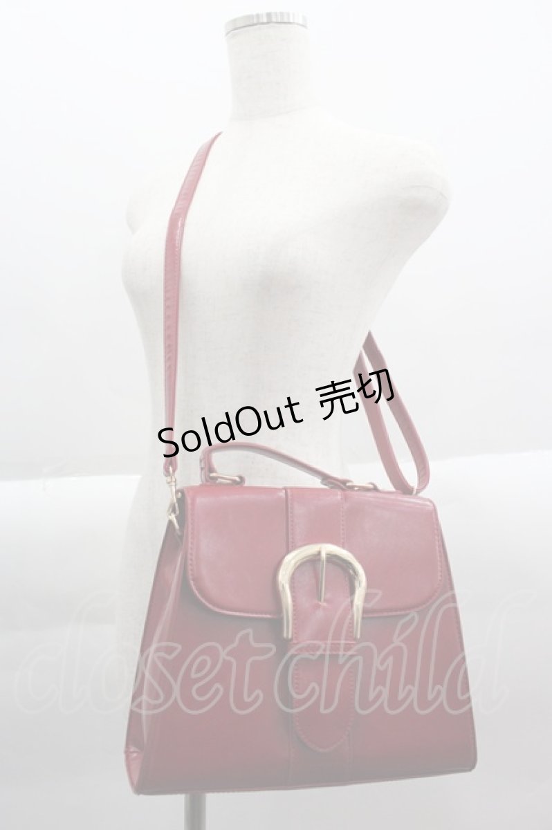 画像1: 【SALE】an another angelus / バックル使いレトロハンドバッグ  レッド I-25-03-23-111-CA-BG-HD-ZTK051 (1)