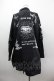 画像2: REFLEM / Dカンプリントロングシャツ  黒Ｘ白 I-25-03-23-013-PU-BL-HD-ZI (2)