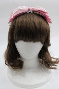Shirley Temple / レースリボンヘアバンド 52-56CM ピンクＸ白 I-25-03-23-120-ET-AC-HD-ZT437