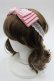 画像3: Shirley Temple / レースリボンヘアバンド 52-56CM ピンクＸ白 I-25-03-23-120-ET-AC-HD-ZT437 (3)