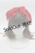Shirley Temple / ベロアリボンヘアバンド 52-56CM 赤 I-25-03-23-122-ET-AC-HD-ZI