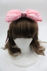 画像1: 【SALE】Shirley Temple / リボンオーガンジーヘアバンド  ピンク I-25-03-23-123-ET-AC-HD-ZT437-F002 (1)