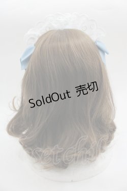 画像2: Shirley Temple / メイドレースリボンカチューシャ  白ＸサックスＸ黒 I-25-03-23-125-ET-AC-HD-ZI