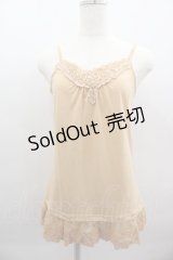 axes femme / 裾ローズレースキャミ  オレンジ I-25-03-23-035-AX-TO-HD-ZI