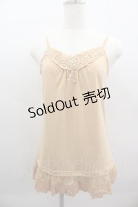 axes femme / 裾ローズレースキャミ  オレンジ I-25-03-23-035-AX-TO-HD-ZI