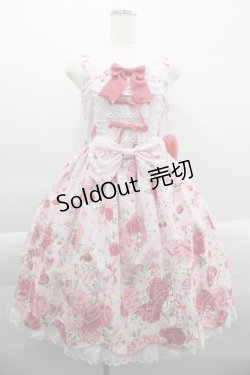 画像1: BABY,THE STARS SHINE BRIGHT / スローモーションブーケ〜あの日の私の想い〜柄ジャンパースカートI  ピンク I-25-03-29-048-BA-OP-HD-ZI