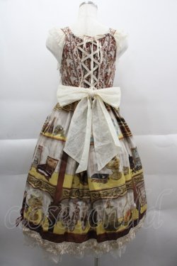 画像2: BABY,THE STARS SHINE BRIGHT / Labyrinth Collection Room 古城に眠る秘密の部屋 柄 Mireilleジャンパースカート  生成 I-25-03-29-050-BA-OP-HD-OS