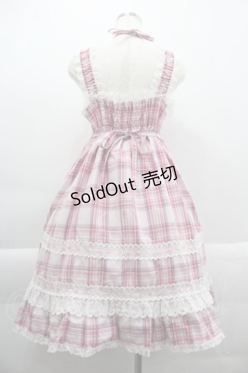 画像2: BABY,THE STARS SHINE BRIGHT /  タータンチェックベビードールジャンパースカート  ピンクチェック I-25-03-29-052-BA-OP-HD-ZI (2)