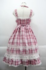 画像2: BABY,THE STARS SHINE BRIGHT /  タータンチェックベビードールジャンパースカート  ピンクチェック I-25-03-29-052-BA-OP-HD-ZI (2)