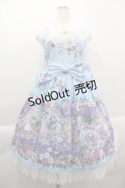 画像1: BABY,THE STARS SHINE BRIGHT /  ALICEドットチュールジャンパースカート  サックス I-25-03-29-053-BA-OP-HD-ZI