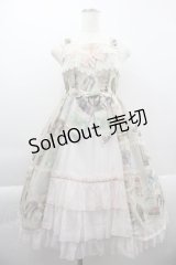 BABY,THE STARS SHINE BRIGHT / St.Mary Holy Card 柄 Lily ジャンパースカート  ピンク I-25-03-29-058-BA-OP-HD-ZI