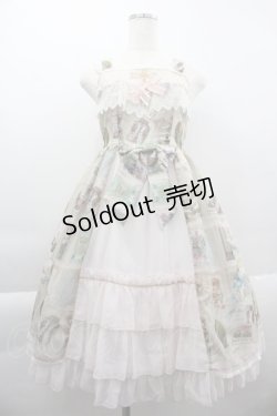 画像1: BABY,THE STARS SHINE BRIGHT / St.Mary Holy Card 柄 Lily ジャンパースカート  ピンク I-25-03-29-058-BA-OP-HD-ZI