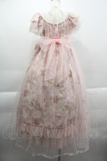 画像2: BABY,THE STARS SHINE BRIGHT / Le jardin horloge fleurieワンピース  ピンク I-25-03-29-060-BA-OP-HD-ZI (2)