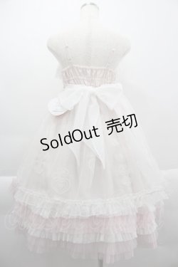 画像2: BABY,THE STARS SHINE BRIGHT / クリスマスオーナメント柄Holy Dollジャンパースカート  白Ｘピンク I-25-03-29-061-BA-OP-HD-ZI