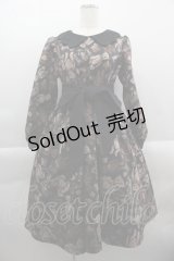 Q-pot. / スウィートベアカヌレパフスリーブドレス  ブラウン I-25-03-29-071-QP-OP-HD-ZI