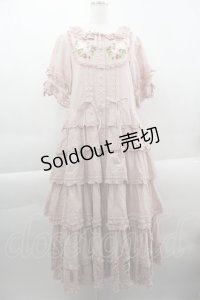 PINK HOUSE / Berry Rose刺繍入りパッチワーク風ワンピース  ピンク I-25-03-29-081-LO-OP-HD-ZI