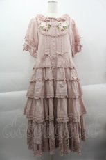 画像1: PINK HOUSE / Berry Rose刺繍入りパッチワーク風ワンピース  ピンク I-25-03-29-081-LO-OP-HD-ZI (1)