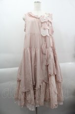 画像1: PINK HOUSE / 桜ひらり舞い散るフリルワンピース  ピンク I-25-03-29-082-LO-OP-HD-ZT328 (1)