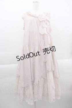 画像1: PINK HOUSE / 桜ひらり舞い散るフリルワンピース  ピンク I-25-03-29-082-LO-OP-HD-ZT328