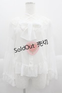 画像1: BABY,THE STARS SHINE BRIGHT / Juno’s Bouquet 姫袖ブラウス  白 I-25-03-29-010-BA-BL-HD-ZI