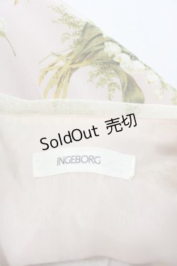 画像4: INGEBORG / 鈴蘭ブーケレース襟半袖ワンピース  ピンク I-25-03-29-093-LO-OP-HD-ZI