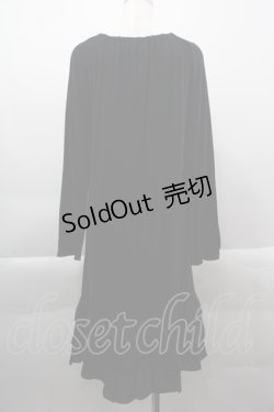画像2: PINK HOUSE / フリルチュニック  黒 I-25-03-29-102-LO-OP-HD-ZI