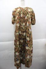 画像1: PINK HOUSE / ペイズリー&雛菊ブーケ柄ワンピース  ブラウン I-25-03-29-108-LO-OP-HD-ZT300 (1)