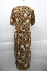 画像2: PINK HOUSE / ペイズリー&雛菊ブーケ柄ワンピース  ブラウン I-25-03-29-108-LO-OP-HD-ZT300 (2)