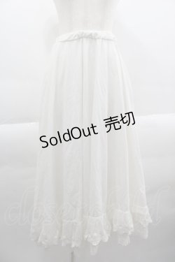 画像1: Favorite / 裾レーススカート  白 I-25-03-29-113-LO-SK-HD-ZI