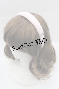 MILK / ギンガムカチューシャ  ピンク I-25-03-29-119-ML-AC-HD-ZI