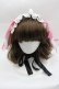 画像2: Royal Princess Alice / Strawberry Sweetsロップイヤーヘッドドレス  黒 I-25-03-29-121-LO-AC-HD-ZI (2)