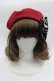 画像2: Coco&Ami / すとら〜いぷ真っ赤 ベレ !  レッド I-25-03-29-122-LO-AC-HD-ZI (2)