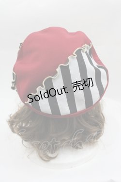 画像3: Coco&Ami / すとら〜いぷ真っ赤 ベレ !  レッド I-25-03-29-122-LO-AC-HD-ZI