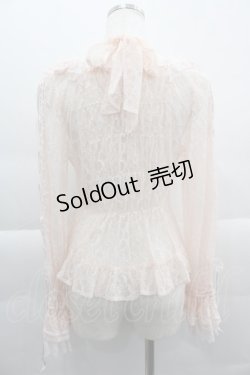 画像2: BABY,THE STARS SHINE BRIGHT / Be My Valentine お花レースアップブラウス  ピンク I-25-03-29-018-BA-BL-HD-ZI