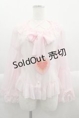 BABY,THE STARS SHINE BRIGHT / Juno’s Bouquet 姫袖ブラウス  ピンク I-25-03-29-019-BA-BL-HD-ZI