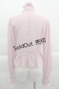 画像2: BABY,THE STARS SHINE BRIGHT / ストライプシフォンブラウス  ピンク I-25-03-29-020-BA-BL-HD-OS